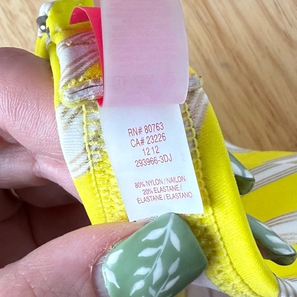 Victoria’s Secret Women’s Y2K Pink and Yellow Strapless Bikini Top size 32 C - Picture 6 of 6